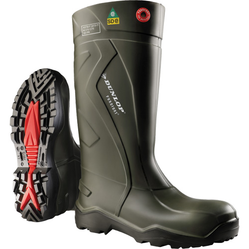 Bottes de s&eacute;curit&eacute; compl&egrave;te Purofort+, Purofort, Embout Acier, Pointure 7, Semelle R&eacute;sistant aux perforations Cintas