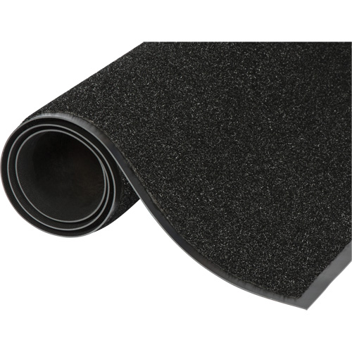 Tapis d'accueil Jasper, Essuie-pieds/grattoir, 2' x 3' x 5/16", Noir Cintas