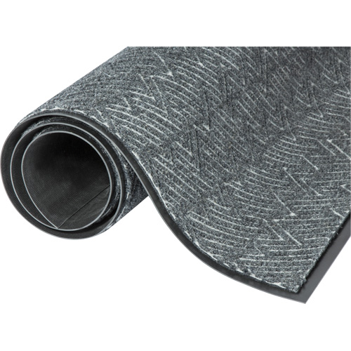 Tapis daccueil Performance Triathlon, Essuie-pieds/grattoir, 4' x 6' x 7/16", Gris frais Cintas