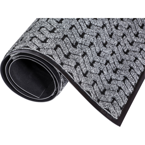 Tapis d'accueil Performance Tire-Track, Essuie-pieds/grattoir, 4' x 8' x 3/8", Gris Cintas