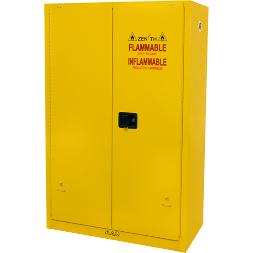 Flammable Storage Cabinet, 45 gal., 2 Door, 43" W x 65" H x 18" D Cintas