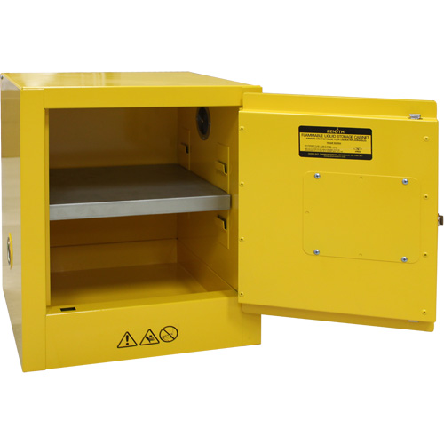 Flammable Storage Cabinet, 4 gal., 1 Door, 17" W x 22" H x 18" D Cintas
