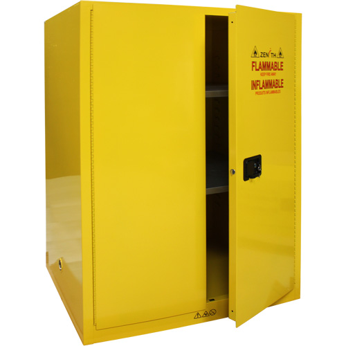 Armoire pour produits inflammables, 90 gal., 2 Porte(s), 43" La x 66" h x 34" p Cintas