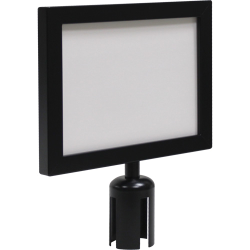 Sign Frame for Crowd Control Post, Black Cintas