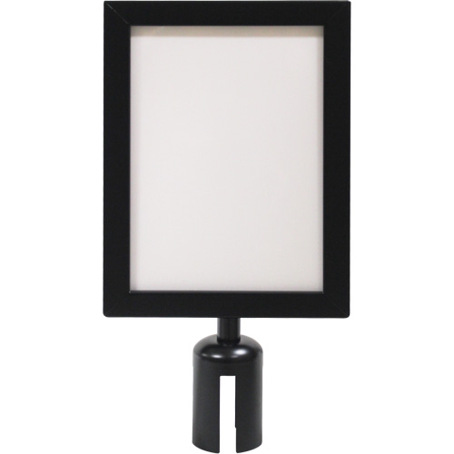 Sign Frame for Crowd Control Post, Black Cintas
