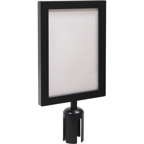 Sign Frame for Crowd Control Post, Black Cintas