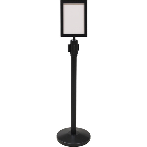 Sign Frame for Crowd Control Post, Black Cintas