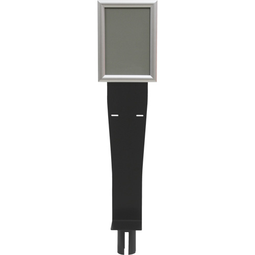 Sign & Dispenser Holder for Crowd Control Post, Black Cintas