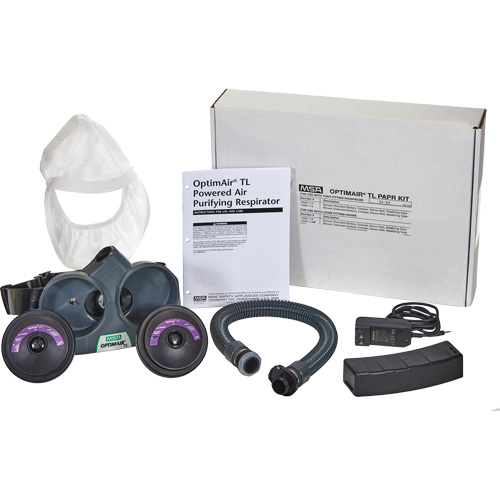 OptimAir&reg; TL PAPR Response Kit, Headcover & Faceshield, Lithium-Ion Battery Cintas