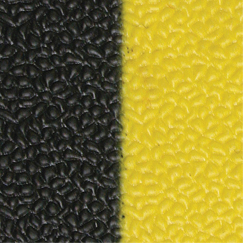 Tapis antifatigue Airsoft, Rugueux, 3' x 5' x 3/8", Noir/Jaune, &eacute;ponge en PVC Cintas