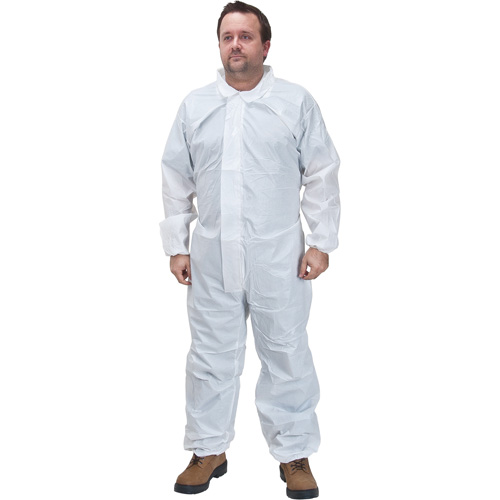 Premium Coveralls, Small, White, Microporous Cintas
