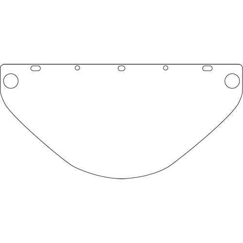 Visi&egrave;re de s&eacute;curit&eacute; universelle Dynamic, Polycarbonate, Teinte Transparent Cintas