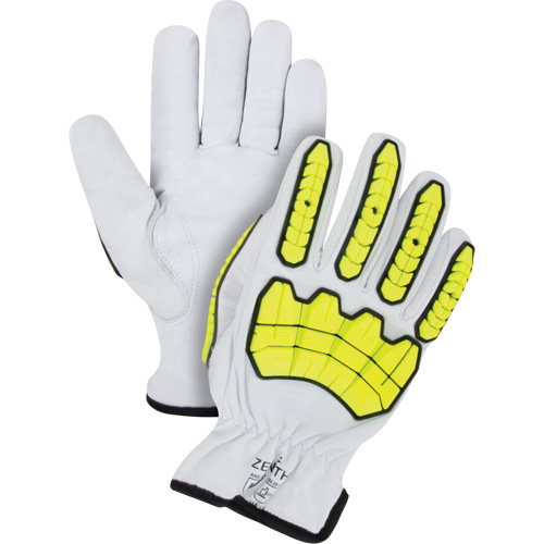 Gants r&eacute;sistants aux coupures et aux chocs, Grand, Paume en Ch&egrave;vre, Poignet Conducteur Cintas