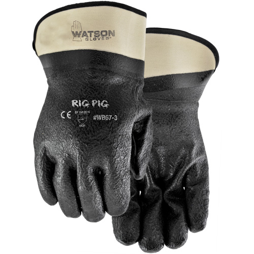 Rig Pig Gloves, One Size, Nitrile/PVC Coating, Jersey Shell Cintas