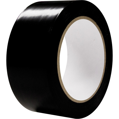Aisle Marking Tape, 2" x 108', PVC, Black Cintas