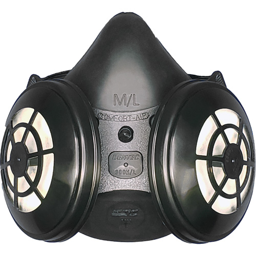 Comfort-Air&reg; 400Nx Black Half Mask without Exhalation Valve N95 Kit, Elastomer/Rubber, Small/Medium Cintas