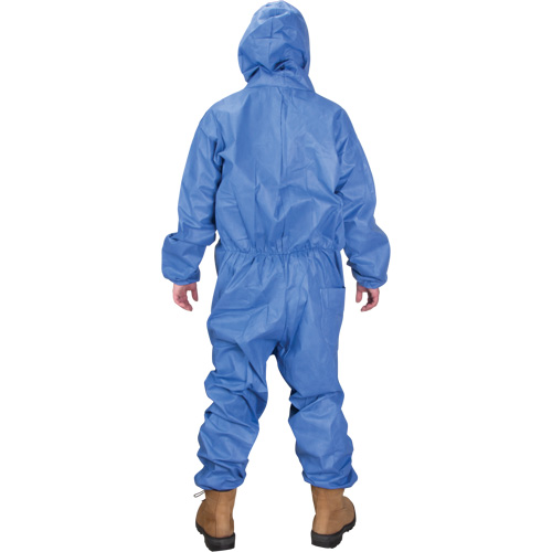 Hooded Coveralls, Medium, Blue, SMS Cintas