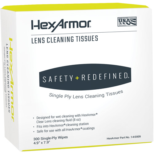 Serviettes nettoyantes pour lentilles, 4,9" x 7,9", 300 /pqt. Cintas