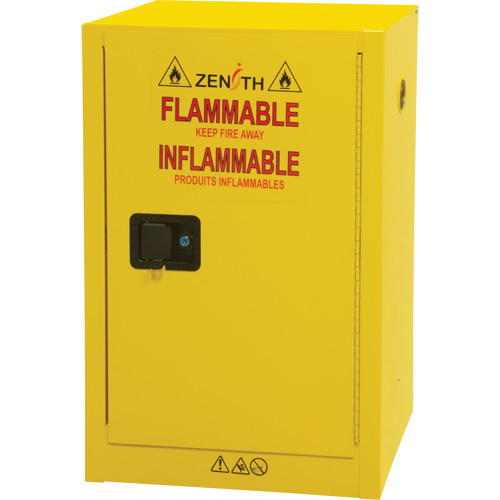 Armoire de rangement pour a&eacute;rosols inflammables, 12 gal., 1 Porte(s), 23" La x 35" h x 18" p Cintas