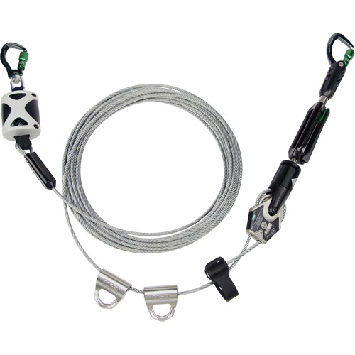 Temporary Horizontal Lifeline, Galvanized Cable Cintas