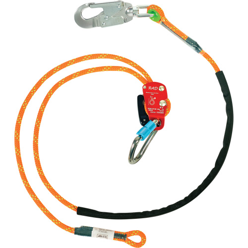 RAD Adjustable Rope Safety Lanyard, 1 Legs, 6', CSA Class F Cintas