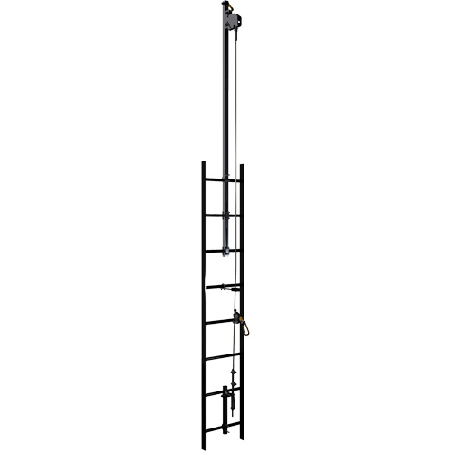 Lad-Saf Cable Vertical Safety System Climb Extension Bracketry, Galvanized Steel Cintas
