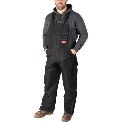 Salopette GridIron courte avec fermeture &agrave; glissi&egrave;re jusqu'&agrave; la cuisse, Hommes, 2T-Grand, Noir Cintas