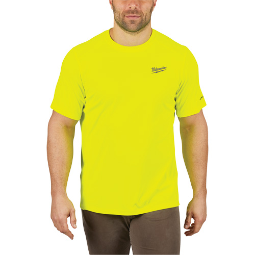 Chandail l&eacute;ger &agrave; haute visibilit&eacute; Workskin, Hommes, Petit, Jaune Cintas