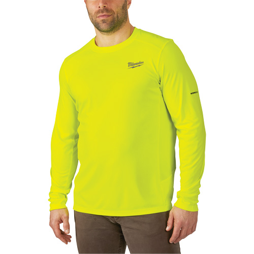 Chandail l&eacute;ger &agrave; haute visibilit&eacute; Workskin, Hommes, Petit, Jaune Cintas