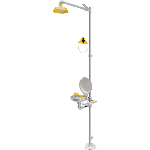 Douche durgence et douche oculaire combin&eacute;es, Socle Cintas