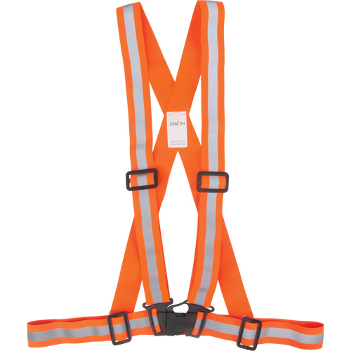 Traffic Harness, High Visibility Orange, Silver Reflective Colour, Medium Cintas
