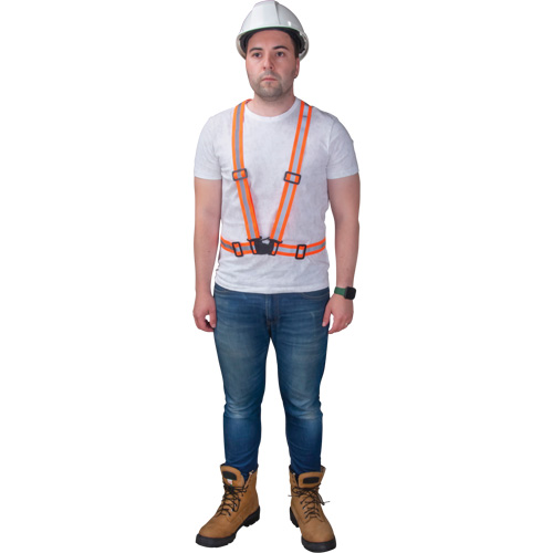 Traffic Harness, High Visibility Orange, Silver Reflective Colour, Medium Cintas