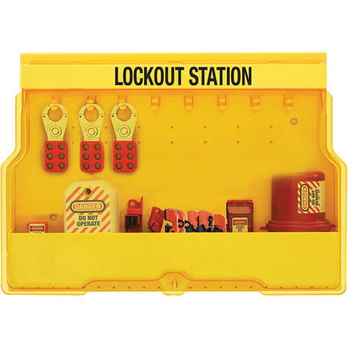 Premier Electrical Lockout Station, None Padlocks, 16 Padlock Capacity, Padlocks Not Included Cintas