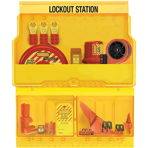 Premier Valve & Electrical Deluxe Lockout Station, None Padlocks, 32 Padlock Capacity, Padlocks Not Included Cintas