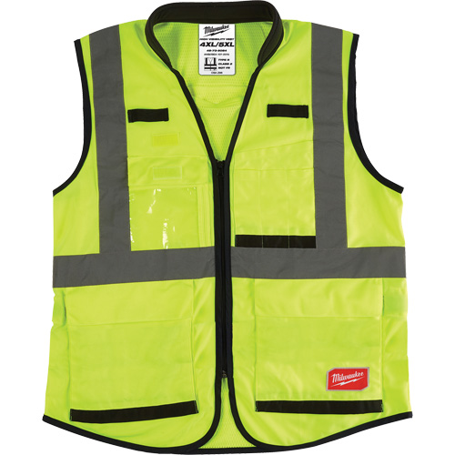 Veste de s&eacute;curit&eacute; haute performance, Jaune lime haute visibilit&eacute;, Grand/T-Grand Cintas