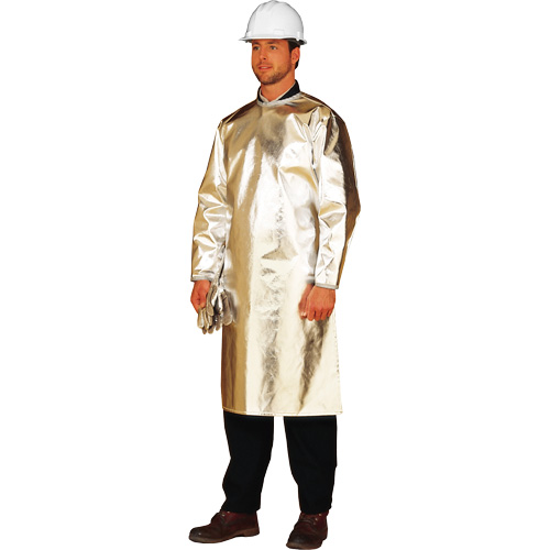 Long tablier/sarrau de protection thermique ALM 300, 48" lo, Fibre de verre aluminis&eacute;e Cintas