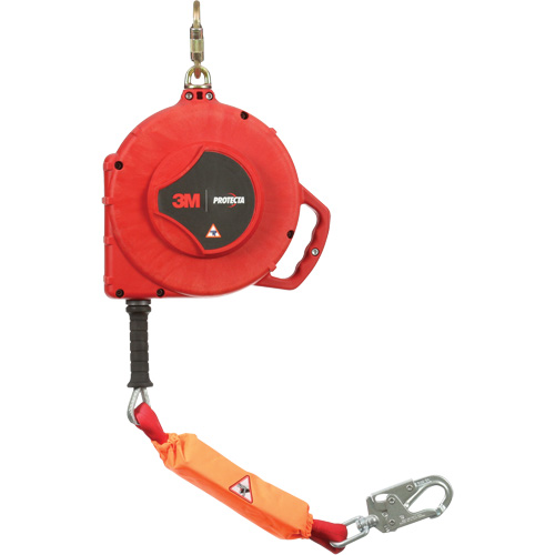 Rebel Self Retracting Lifeline, 50', Galvanized Steel, Swivel Cintas