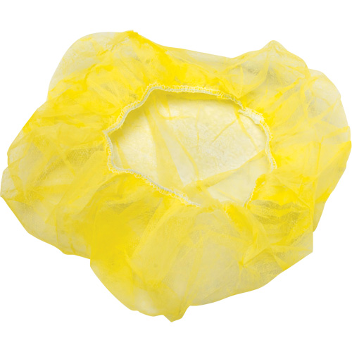 Bouffant Caps, Polypropylene, 21", Yellow Cintas