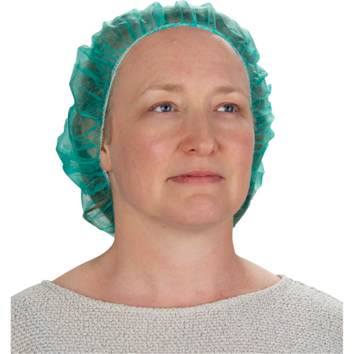 Bonnets bouffants, Polypropyl&egrave;ne, 21", Vert Cintas