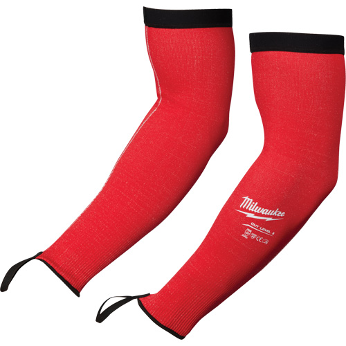 Manches de protection, Poly&eacute;thyl&egrave;ne, 16", ANSI/ISEA 105 niveau 3/EN 388 niveau 3/EN 388 niveau C, Rouge Cintas