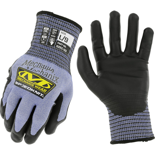 Speedknit S2EC33 Cut-Resistant Gloves, Size Small/7, 18 Gauge, Urethane Coated, HPPE/Tungsten Shell, ASTM ANSI Level A5/EN 388 Level D Cintas
