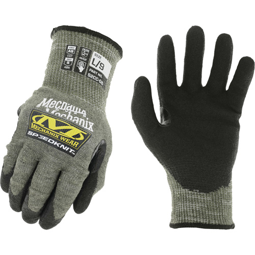 Speedknit Work Gloves, Size 7, 13 Gauge, Urethane Coated, HPPE/Tungsten Shell, ASTM ANSI Level A9 Cintas