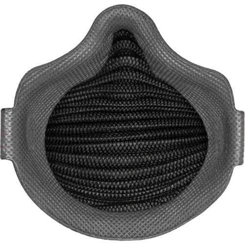 Masques jetables AirWave de la s&eacute;rie M noirs avec SmartStrap et bride compl&egrave;te en mousse, N95, Certifi&eacute; NIOSH, Petit Cintas