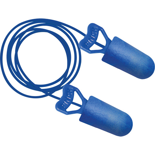 Food Pro PinchFit BioSoft BioBased Metal Detectable Earplugs, Corded, One-Size, Bulk - Box, 32 NRR dB Cintas