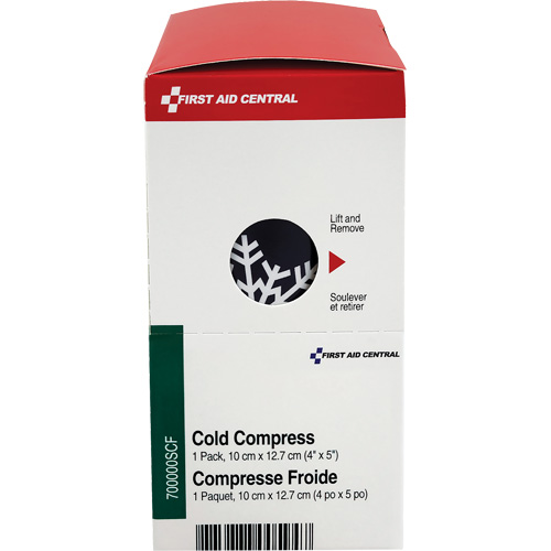 Recharge de compresses instantan&eacute;es SmartCompliance, Froid, Utilisation unique, 4" x 5" Cintas