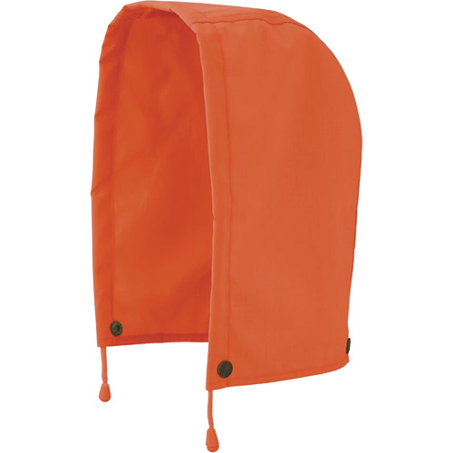 5400H 300D Trilobal Ripstop Waterproof Rain Jacket Hood, High Visibility Orange, Polyester Cintas