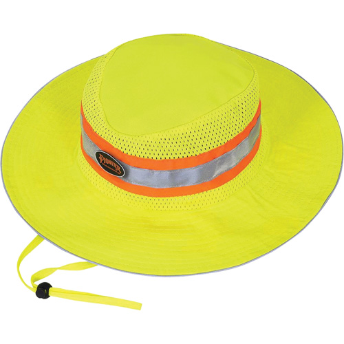 279 Chapeau de garde forestier avec sangle, Jaune lime haute visibilit&eacute;, Polyester Cintas