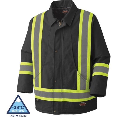 5535BKA Quilted Duck Parka, Black, X-Small Cintas