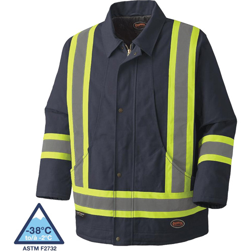 5535A Quilted Duck Parka, Navy Blue, Small Cintas
