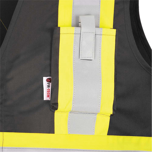 7729 FR-Tech&reg; Flame-Resistant Arc Safety Vest, Small, Black, 10 cal/cm² Cintas